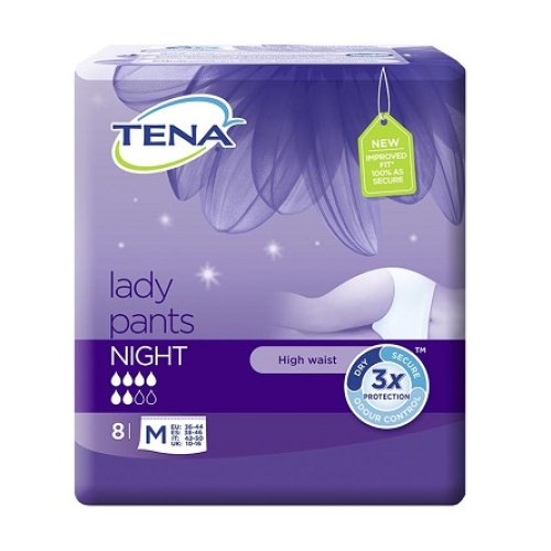 Tena Lady Pants Night M - 8 Pezzi