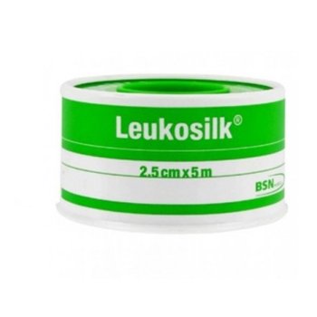 leukoplast cerotto su rocchetto leukosilk - bianco 2,5cmx5m 