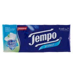 tempo fazzoletti protect 10 pacchetti