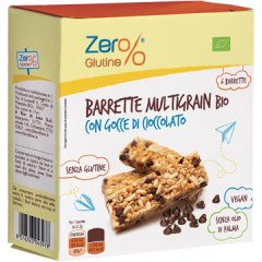 fior di loto zero % glutine barrette multigrain bio con gocce di cioccolato 6 pezzi