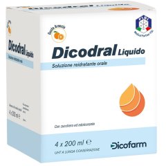 dicodral liquido soluzione reidratante orale 4 brick da 200ml 