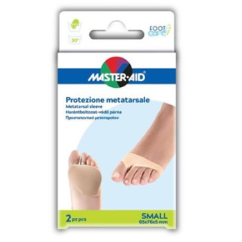 master aid foot care protezione in gel metatarsale 65x76x5 mm misura small 2 pezzi