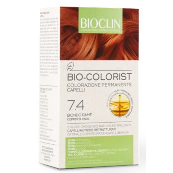 bioclin bio colorist tintura capelli colore 7.4 biondo rame