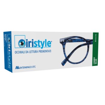 iristyle lobby blue occhiali da lettura premontati diottria +1,50
