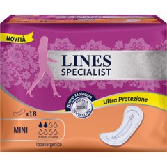 lines specialist mini assorbenti 18 pezzi