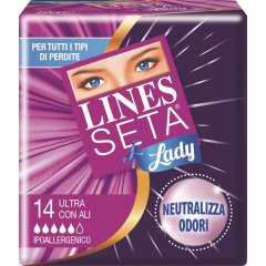 lines seta ultra lady ali 14 assorbenti