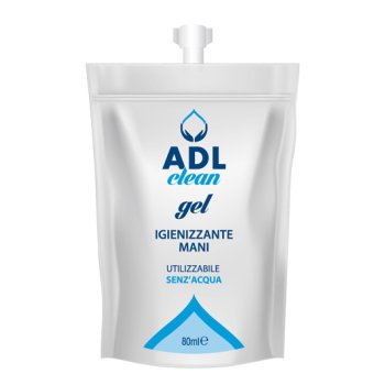 adl clean gel igienizzante mani senza acqua 80ml