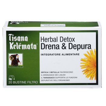 tisana kelémata herbal detox drena & depura 20 bustine
