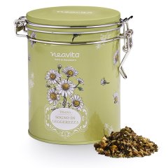 neavita - royal tin erbe e tisane camomilla con tisana sogno di leggerezza 90g