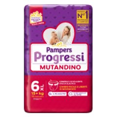 pampers progressi mutandino - xl extralarge taglia 6 ( 15+ kg ) 15 pannolini