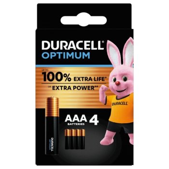 duracell optimum aaa b4*4pz