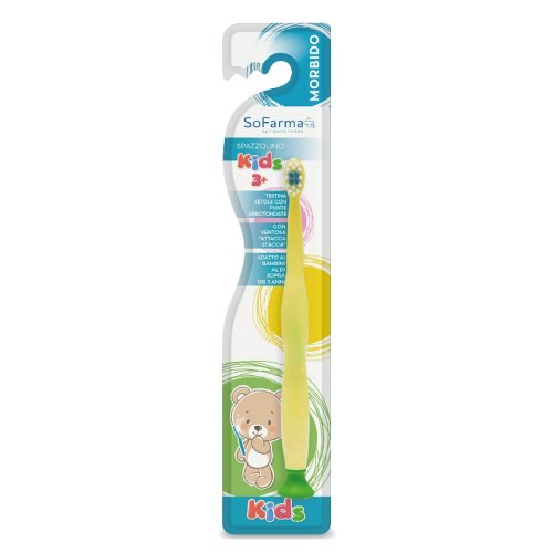 Sofarmapiù Spazzolino Kids Bambini Setole Morbide 3+ Anni