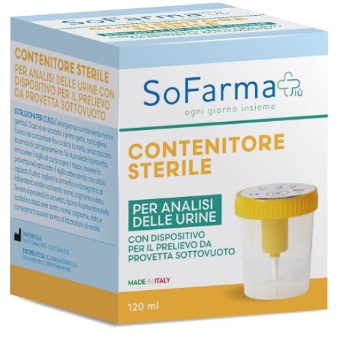 Sofarmapiù Sekurtainer Contenitore Sterile Urine 120ml