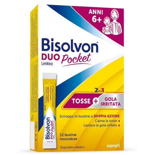 Bisolvon Duo Pocket New Tosse E Gola Irritata 12 Bustine