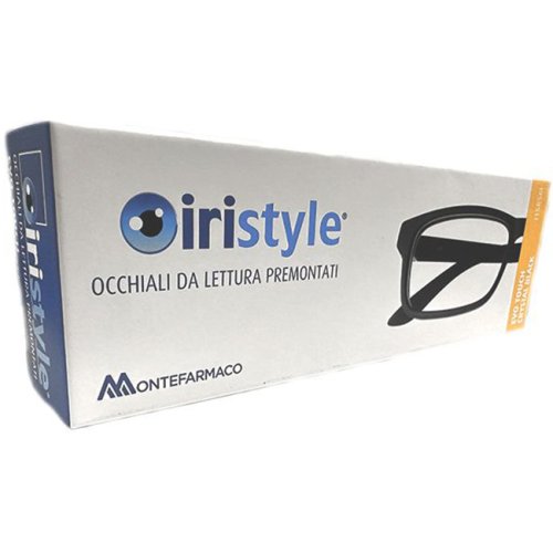 Iristyle Evo Touch Crystal Black Occhiali Da Lettura Premontati Diottria +3,0
