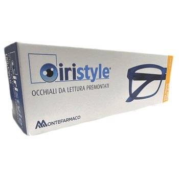 iristyle evo touch light blue occhiali da lettura premontati diottria +1,5
