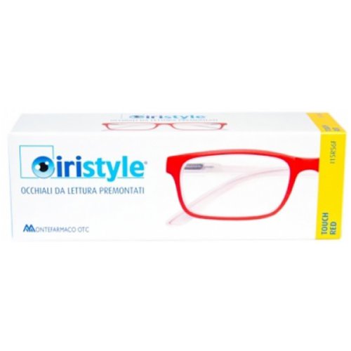 Iristyle Evo Touch Red Occhiali Da Lettura Premontati Diottria +3,5