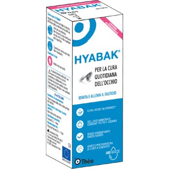 hyabak soluzione oftalmica lubrificante ed idratante 10ml