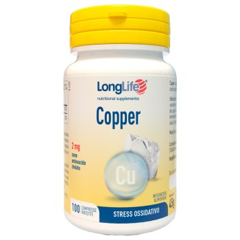 longlife copper 2mg 100 cpr