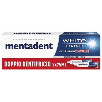 mentadent dent.white 2x75ml