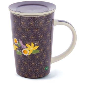 neavita infusiera mindful tea viola in new bone china con filtro in acciaio 380ml