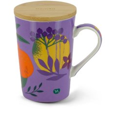 neavita infusiera viola tisana time herbal infuser tappo in legno 450ml 