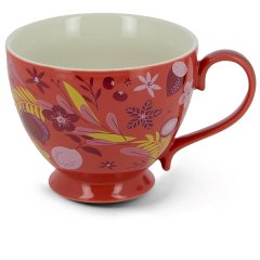 neavita mug in ceramica new bone china rosa tisana time 450ml