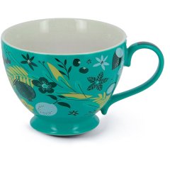 neavita mug in ceramica new bone china verde acqua tisana 450ml