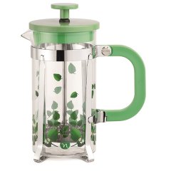 neavita tisaniera a stantuffo menta in vetro borosilicato 350ml