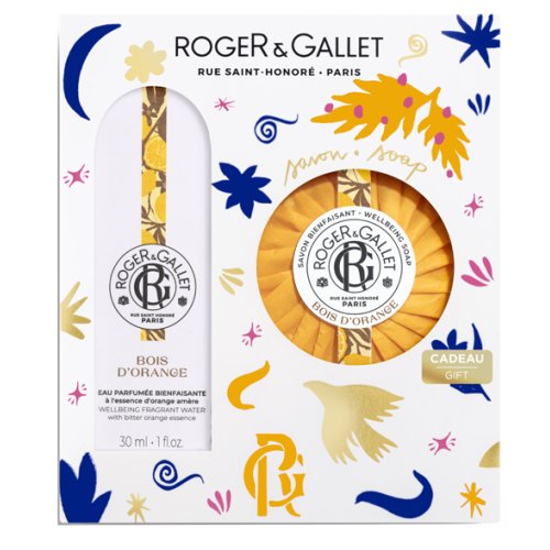 Roger&Gallet - Cofanetto Regalo Set Natale Bois D'Orange Con Acqua Profumata 30ml + Saponetta D