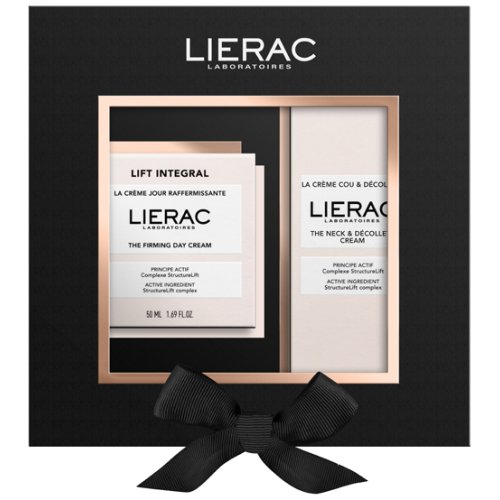 Lierac Lift Integral Cofanetto Idea Regalo Set Natale - Crema Giorno Rassodante 50ml + Crema Collo 