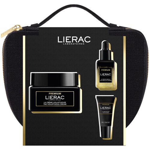 Lierac Premium Cofanetto Idea Regalo Trousse Natale - Crème Voluptueuse 50ml + Siero Assoluto 13ml