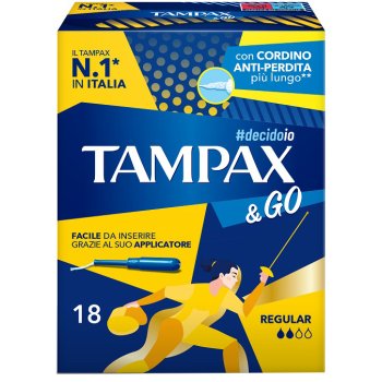 tampax &go regular 18pz