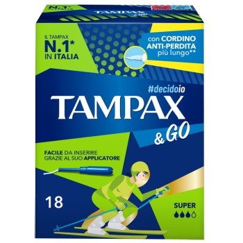 tampax &go super 18pz