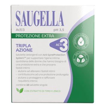 saugella acti3 salviettine10pz