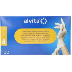 alvita guanti latt s/polv l100