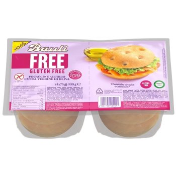 bauli free focaccine olio evo