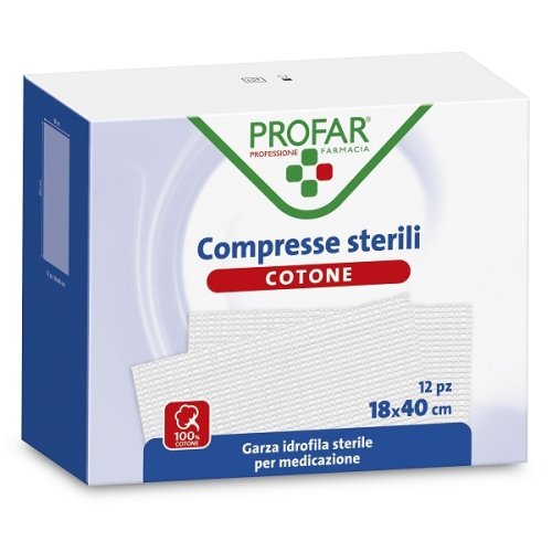 PROFAR GARZA COT 18X40CM 12PZ