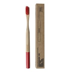 spazzolino bamboo medium rosso