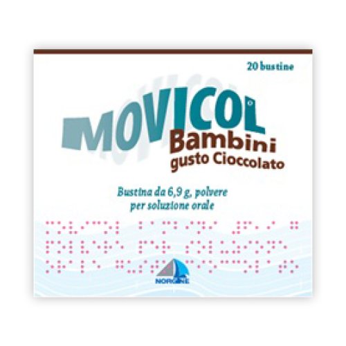 Movicol Bambini 20 Bustine 6,9g Gusto Cioccolato