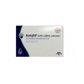 ketoftil collirio 25 flaconcini monodose 0,5ml 0,5mg/ml