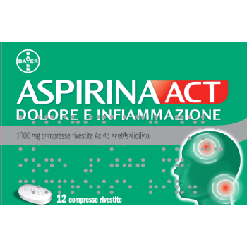 aspirinaact dol inf*12cpr 1g