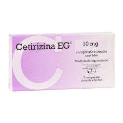 cetirizina 10mg  7 cpr eg