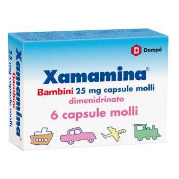 xamamina bambini 25mg 6 capsule 
