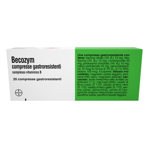 Becozym 20 Compresse Gastroresistenti - Bayer Spa