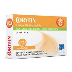 coryfin c 100 24 caramelle mandarino
