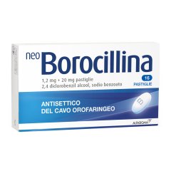 neoborocillina antisettico orofaringeo 16 pastiglie 1,2 + 20 mg