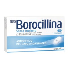 neoborocillina antisettico orofaringeo 16 pastiglie senza zucchero