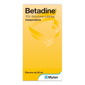 betadine soluzione cutanea 10% 50 ml