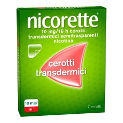 nicorette 7 cerotti transdermici 10 mg smettere di fumare